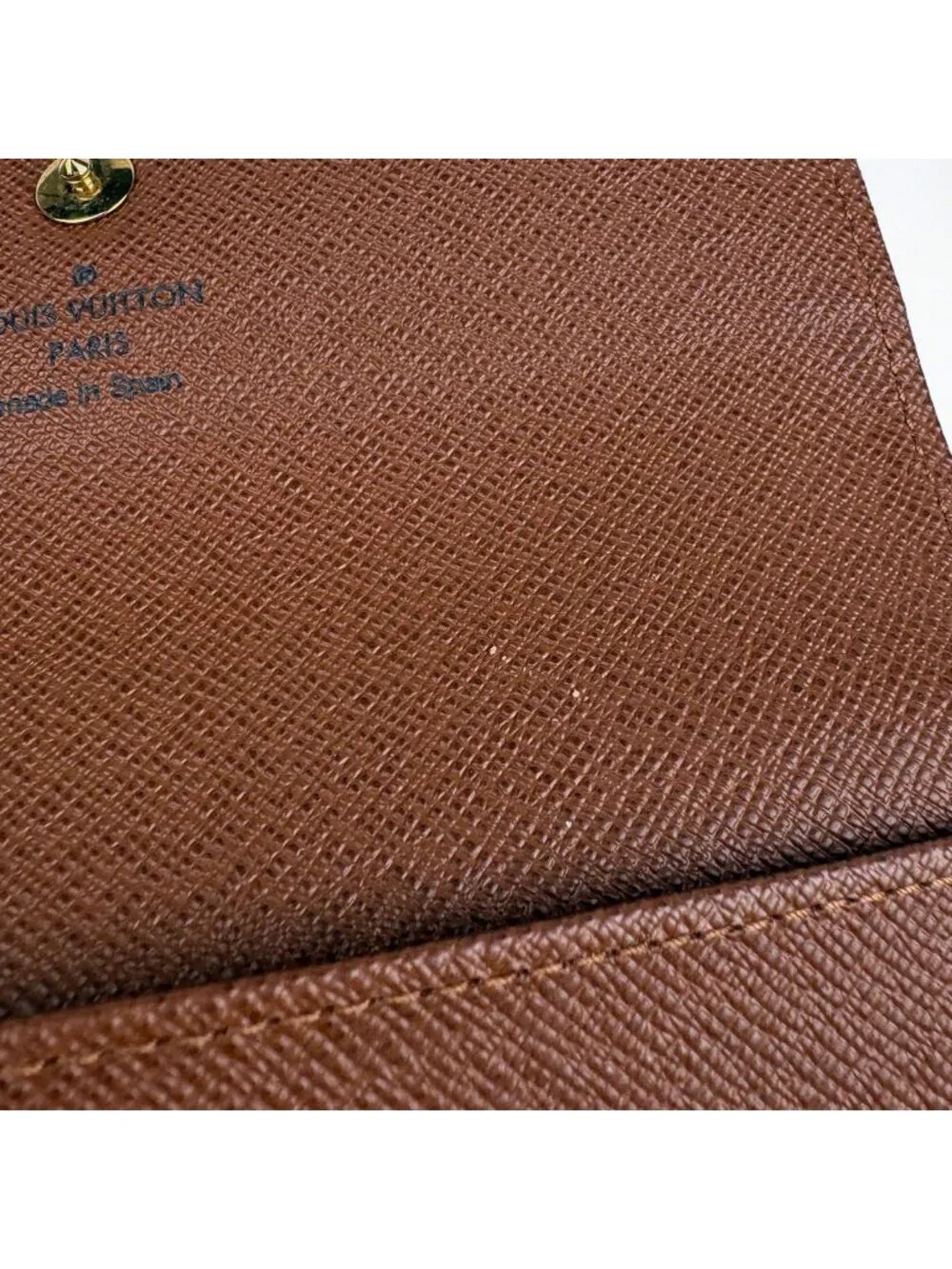 Louis Vuitton Portefeuille Alexandra Trifold Wallet Monogram Brown